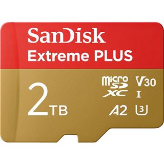 2TB SANDISK EXTREME PLUS MICROSDXC UHS-I CARD WITH ADAPTER