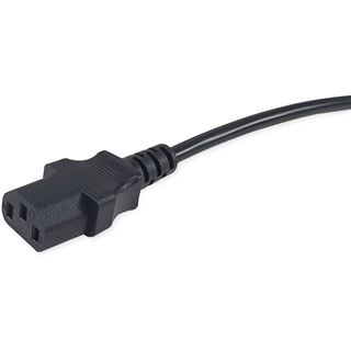 (€2,25*/1m) 7.50m Equip IEC Stromkabel C13 auf Stecker UK Schwarz