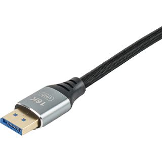 (€5,95*/1m) 2.00m Equip Displayport 2.1 Anschlusskabel