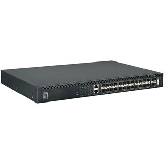 LevelOne Switch 26x GE XQS-3126 2x40/100GbE 19" 185W 24xPoE