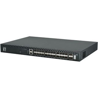 LevelOne Switch 26x GE XQS-3126 2x40/100GbE 19" 185W 24xPoE
