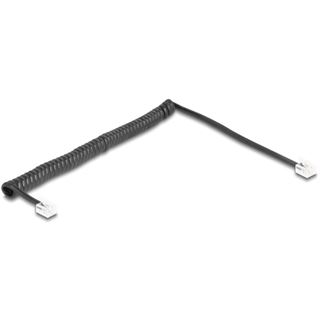 (€3,45*/1m) 2.00m Delock Telefon Spiralkabel RJ11 Stecker auf