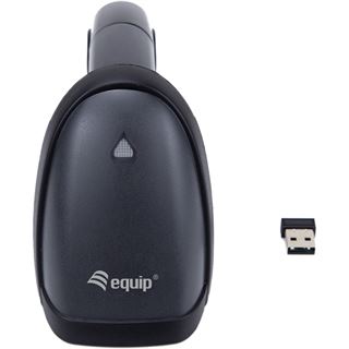 Equip Barcode Handscanner 2D Laser mit Halterung 2.4GHz sw