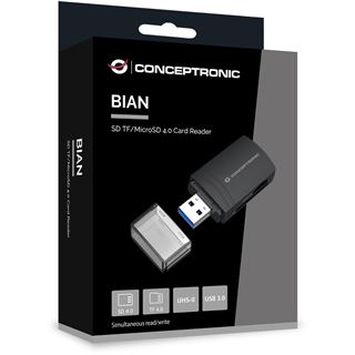 Conceptronic Card Reader USB-A -> Micro SD/TF 4.0 schwarz