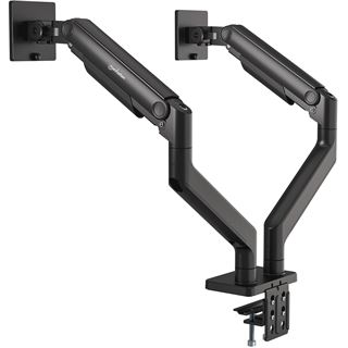 Manhattan Tischhalterung mit mech. Feder 2 Monitore 17-45"