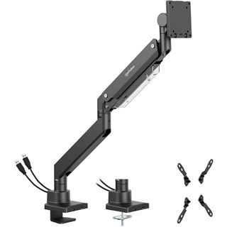 Manhattan Tischhalterung 1 Monitor 17-57" 27kg mit USB Ports