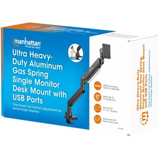 Manhattan Tischhalterung 1 Monitor 17-57" 27kg mit USB Ports