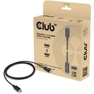 (&euro;15,95*/1m) 2.00m Club 3D HDMI Adapterkabel Displayport Stecker