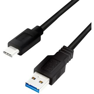 (€9,80*/1m) 0.50m LogiLink USB3.2 Adapterkabel USB A Stecker auf