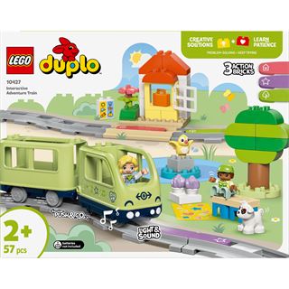 LEGO DUPLO 10427 Town Interaktive Abenteuer-Eisenbahn, Lernspielzeug