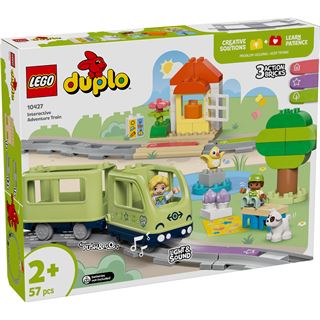 LEGO DUPLO 10427 Town Interaktive Abenteuer-Eisenbahn, Lernspielzeug