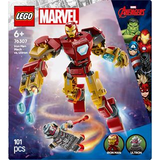 LEGO Marvel 76307 Iron Man Mech vs. Ultron - Superhelden Spielzeug