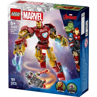 LEGO Marvel 76307 Iron Man Mech vs. Ultron - Superhelden Spielzeug