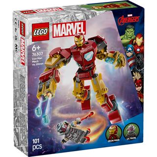LEGO Marvel 76307 Iron Man Mech vs. Ultron - Superhelden Spielzeug
