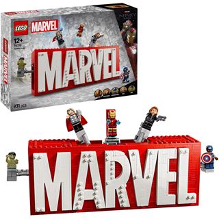 LEGO Marvel 76313 MARVEL Logo & Minifiguren - Set mit Avengers