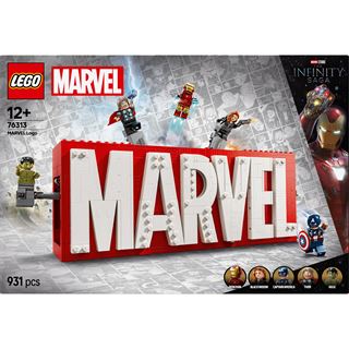 LEGO Marvel 76313 MARVEL Logo & Minifiguren - Set mit Avengers