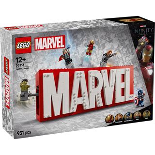 LEGO Marvel 76313 MARVEL Logo & Minifiguren - Set mit Avengers