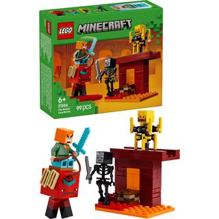 LEGO Minecraft 21266 Das Lava-Duell im Nether, Spielzeug zum
