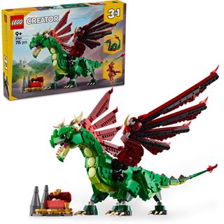 LEGO Creator 3in1 31161 Gr&uuml;ner Drache - Spielzeug Seeschlange