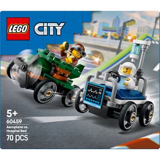 LEGO City 60459 Flugzeug vs. Krankenhausbett - Seifenkisten Spielzeug