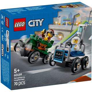 LEGO City 60459 Flugzeug vs. Krankenhausbett - Seifenkisten Spielzeug