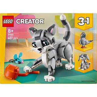 LEGO Creator 3in1 31163 Graue Katze - Modell umbaubar in Hund oder