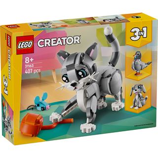 LEGO Creator 3in1 31163 Graue Katze - Modell umbaubar in Hund oder