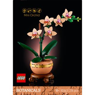 LEGO Botanicals 10343 Mini-Orchidee - Kunstblumen Set für