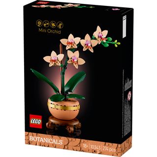 LEGO Botanicals 10343 Mini-Orchidee - Kunstblumen Set für