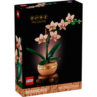 LEGO Botanicals 10343 Mini-Orchidee - Kunstblumen Set für
