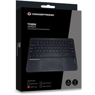 Conceptronic Wireless Tastatur, Layout italien. 10" schwarz