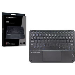 Conceptronic Wireless Tastatur, Layout spanisch 10" schwarz