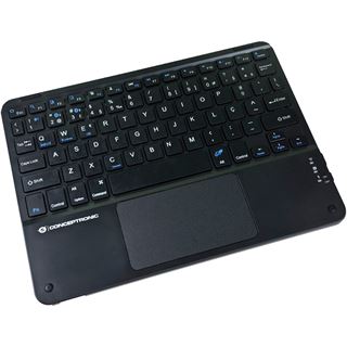 Conceptronic Wireless Tastatur, Layout portug. 10" schwarz
