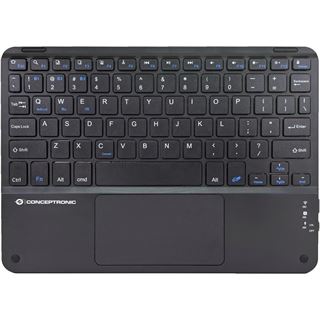 Conceptronic Wireless Tastatur, Layout englisch 10" schwarz