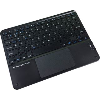 Conceptronic Wireless Tastatur, Layout englisch 10" schwarz
