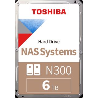 6TB Toshiba N300 NAS HARD DRIVE 3.5 SATA 7200 RPM 512MB CMR