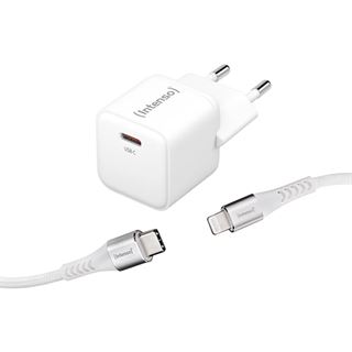 Intenso W30C + C315L Lightning-Kabel GaN-Ladeadapter wei&szlig;, 30