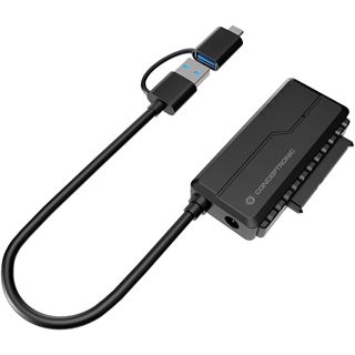 Conceptronic Adapter USB-C -> SATA Adapter 2.5/3.5" schwarz