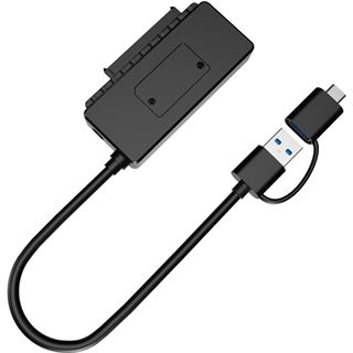 Conceptronic Adapter USB-C -> SATA Adapter 2.5/3.5" schwarz