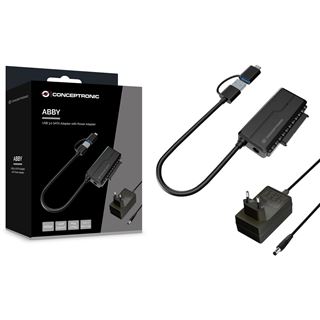Conceptronic Adapter USB-C -> SATA Adapter 2.5/3.5" schwarz