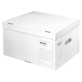 LEITZ 10 Archivcontainer Infinity L wei&szlig; 42,0 x 35,0 x 26,5 cm