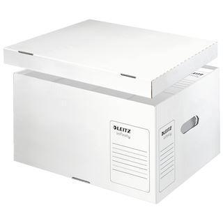 LEITZ 10 Archivcontainer Infinity L wei&szlig; 42,0 x 35,0 x 26,5 cm