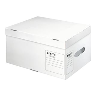 LEITZ 10 Archivboxen Infinity A4 Plus wei&szlig; 35,5 x 25,5 x 19,0 cm