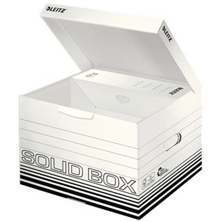 LEITZ 10 Archivboxen Solid M wei&szlig; 32,5 x 36,0 x 27,0 cm