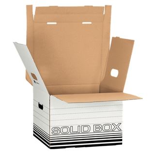 LEITZ 10 Archivboxen Solid M wei&szlig; 32,5 x 36,0 x 27,0 cm