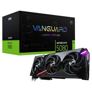 16GB MSI GeForce RTX 5080 Vanguard SOC Launch Edition Aktiv PCIe 5.0
