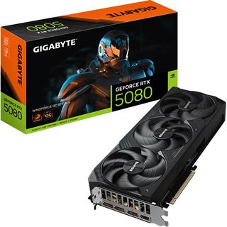 16GB Gigabyte GeForce RTX 5080 Windforce OC SFF Aktiv PCIe 5.0 x16