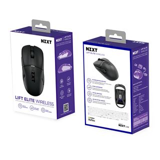 NZXT Lift Elite Wireless, 4K/8K Polling 2.4 GHz und USB schwarz