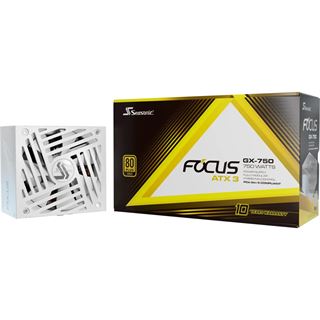 750 Watt Seasonic Focus GX White GX-750 Modular 80+ Gold