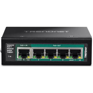 TrendNet Switch 5-p. Industr. Gbit PoE Pass-Through Din-Rail
